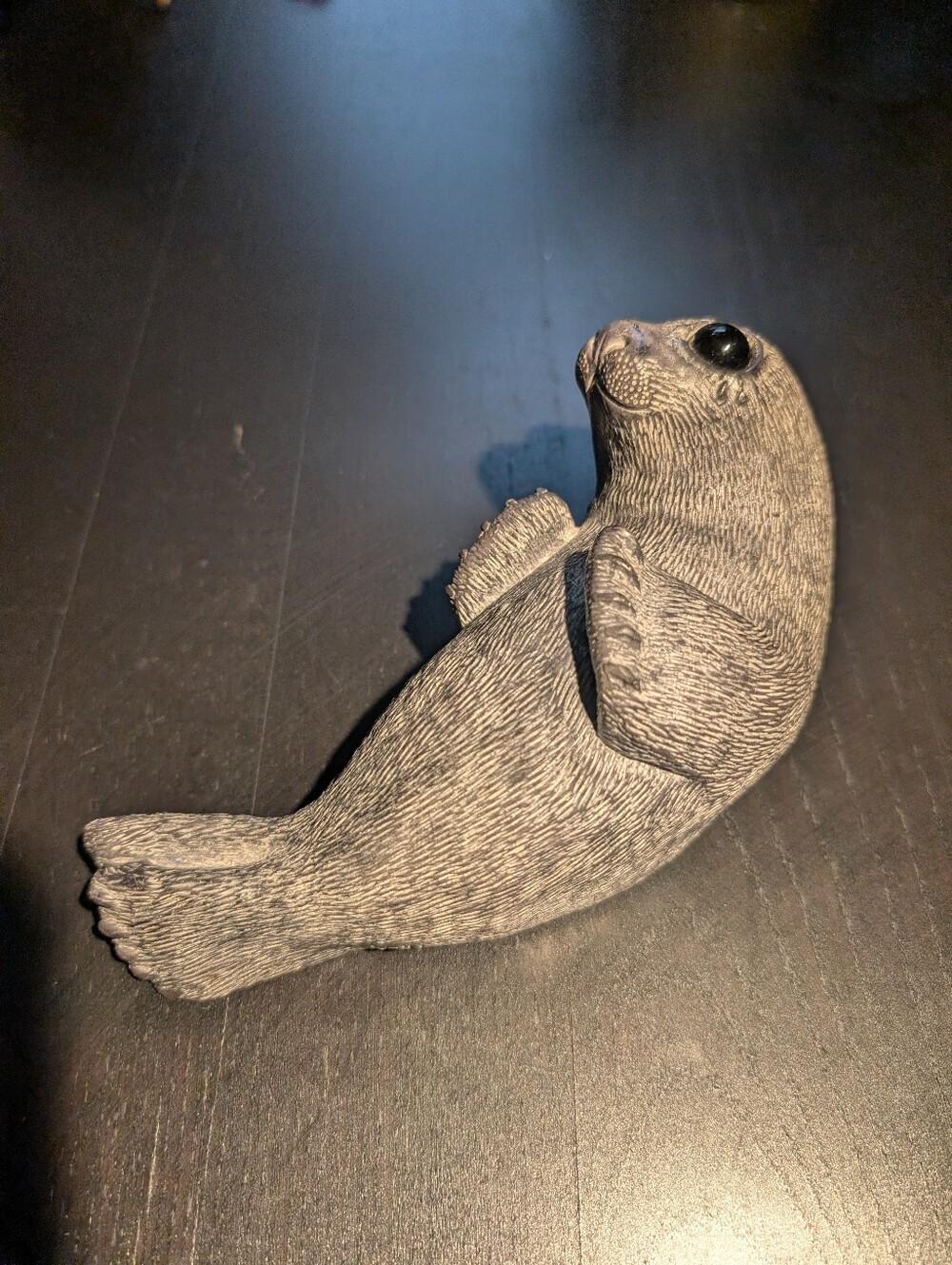 Wolf Originals  Baby Seal Pup Wild Sea Lion Animal Heavy Sculpture Soapstone